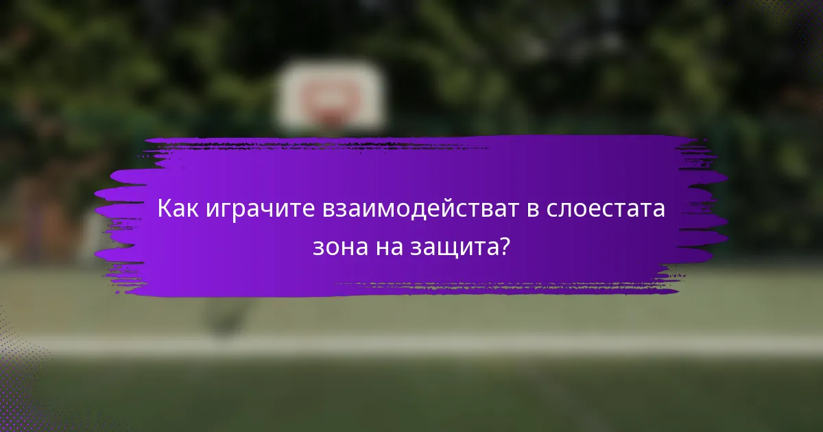 Как играчите взаимодействат в слоестата зона на защита?