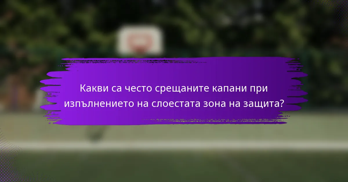 Какви са често срещаните капани при изпълнението на слоестата зона на защита?